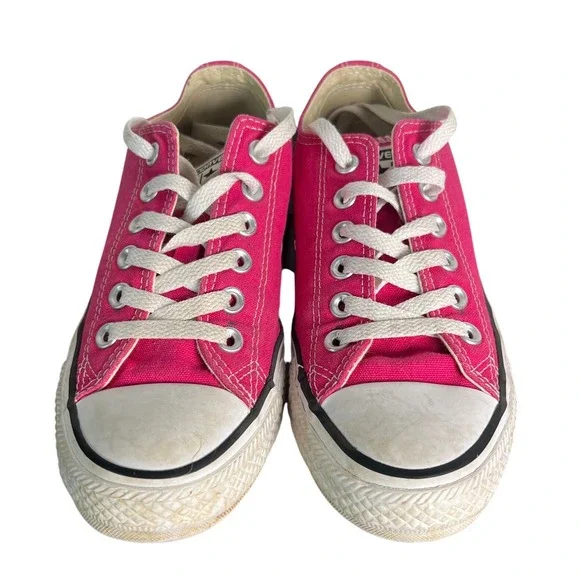 Converse Chuck Taylor All Star Low Top Pink Canvas Sneakers Women 7 144806F - Picture 2 of 8